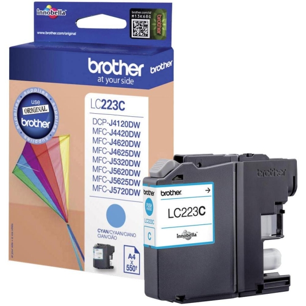 Náplň BROTHER LC 223C azurová (600 stran)