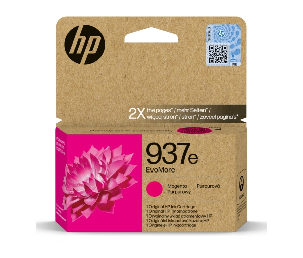 Náplň HP 937e, 4S6W7NE purpurová (1 650 stran)