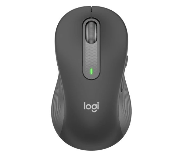 Logitech M650L/Kancelářská/Laserová/Pro leváky/Bezdrátová USB + Bluetooth/Šedá