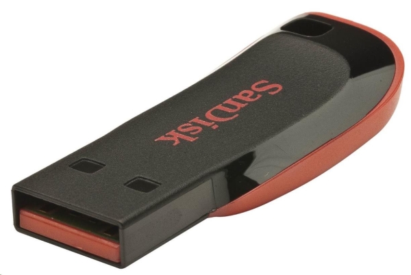 FlashDisk 16GB SanDisk, Cruzer Blade, USB 2.0, černá