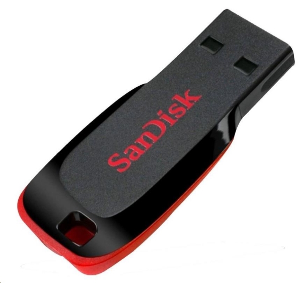 FlashDisk 16GB SanDisk, Cruzer Blade, USB 2.0, černá