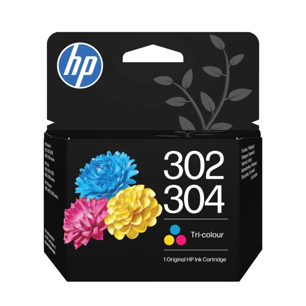 HP 302/304 - 2 ml - barva (azurová, purpurová, žlutá) - originální - inkoustová cartridge - pro AMP 130; Deskjet 1110, 21XX, 26XX, 36XX, 37XX; ENVY 45XX, 50XX; Officejet 38XX, 46XX, 52XX