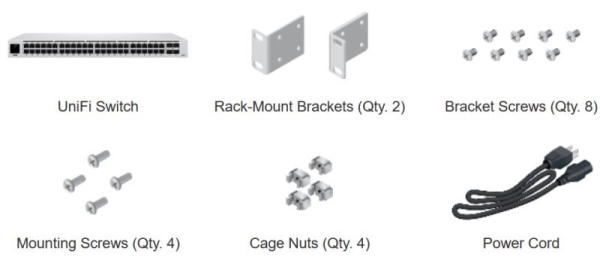 UBNT UniFi Switch USW-48-POE Gen2 [24xGigabit, 32x PoE out 240W, 802.3at/af, 4xSFP, 104Gbps]