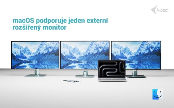 i-tec USB-C Metal Nano 3x Display (DP, HDMI and VGA) Docking Station, PD 100 W