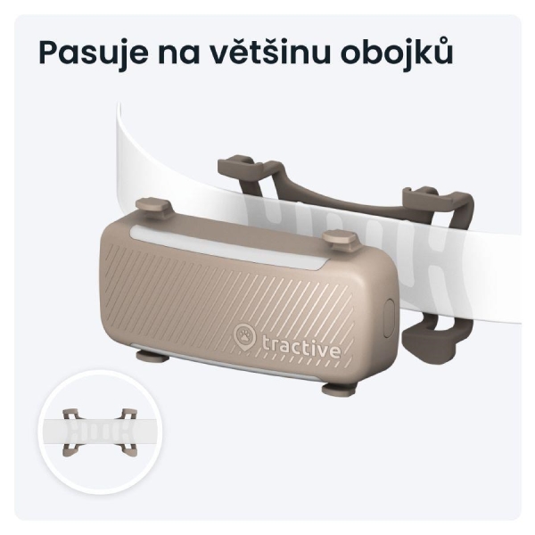 Tractive DOG 6 – GPS lokátor pro psy a monitor zdraví, hnědý