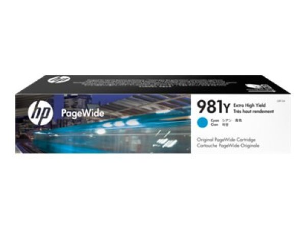 Náplň HP č.981YC, L0R17YC azurová