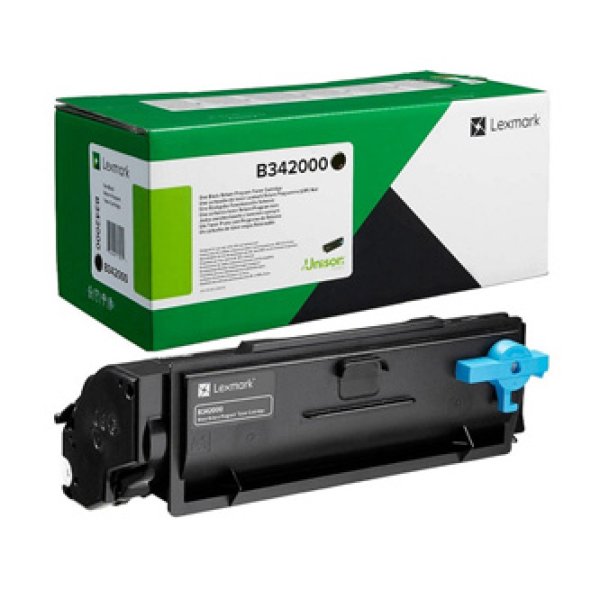 Lexmark originální toner B342000, black, 1500str., return, Lexmark B3340dw, B3442dw, MB3442adw, O