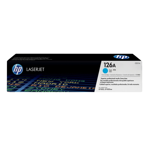 Toner HP č.126A CE311A azurový
