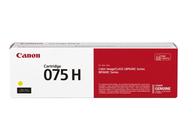 Toner Canon 075H, 6366C002 žlutý (2 500 stran)