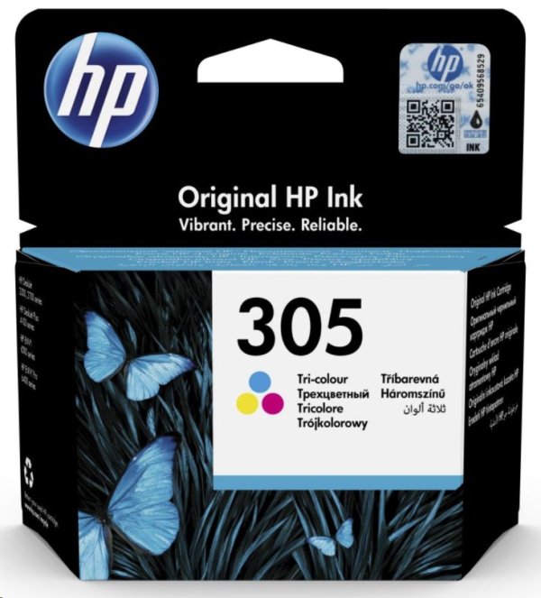 HP 305 (3YM60AE), originální barevná náplň do tiskárny HP