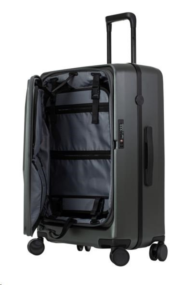 ACER Predator Streetstyle 25" - matně šedý, pevný cestovní kufr, materiál: 100% polykarbonát, TSA kombinační zámek, před