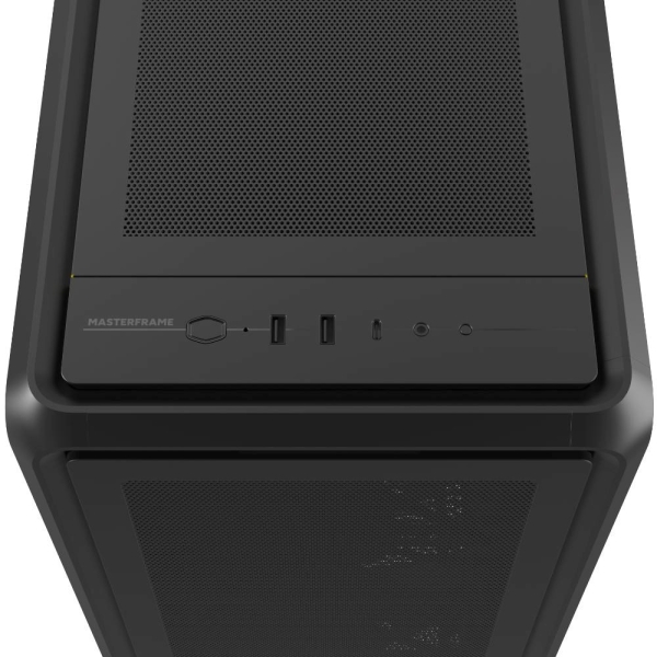 Cooler Master case MasterFrame 600 Mesh Black ARGB, Průhledná bočnice, ATX, 2x 200mm ARGB Fan, 1x 120mm ARGB Fan, Černá