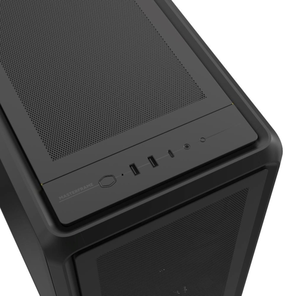 Cooler Master case MasterFrame 600 Mesh Black ARGB, Průhledná bočnice, ATX, 2x 200mm ARGB Fan, 1x 120mm ARGB Fan, Černá