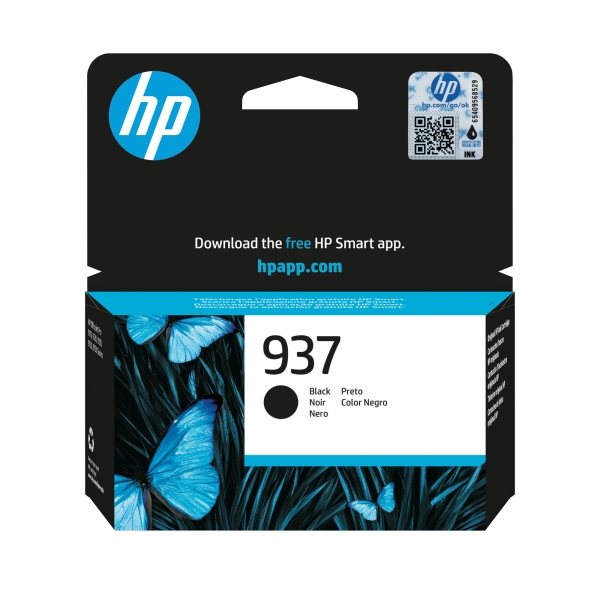 Náplň HP 937, 4S6W5NE černá (1 250 stran)