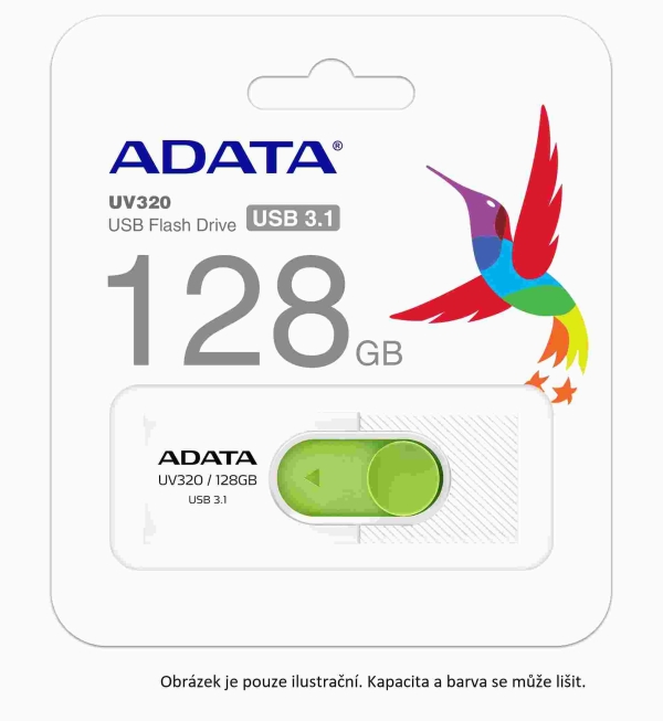 FlashDisk 32GB ADATA UV320 black/blue USB 3.0 (AUV320-32G-RBKBL)