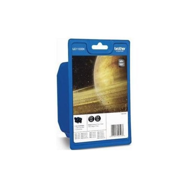 Náplň Brother LC-1100BKBP2 černá 2-pack blistr