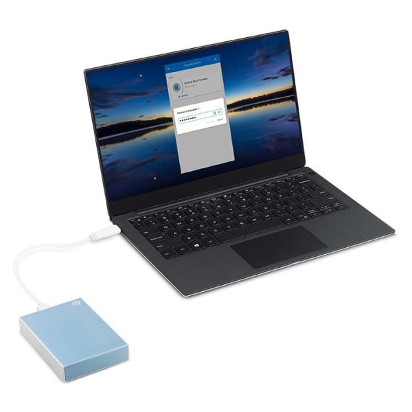 SEAGATE Externí HDD 2TB One Touch PW, USB 3.0, Modrá