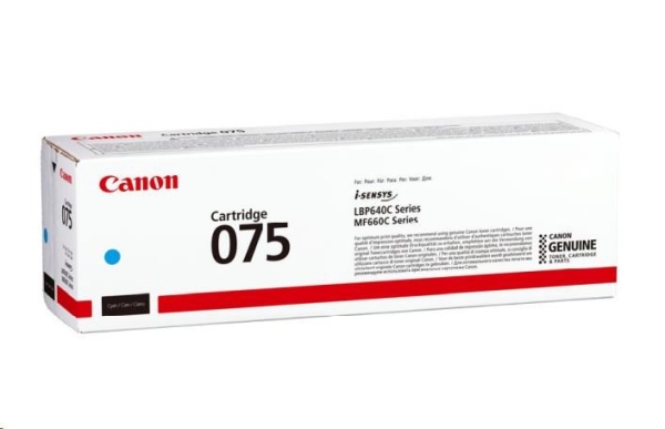 Toner Canon 075, 6362C002 žlutý (1 300 stran)