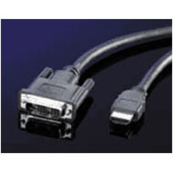 KABEL propojovací DVI-HDMI, DVI-D(M)/ HDMI M,single link,5.0m 