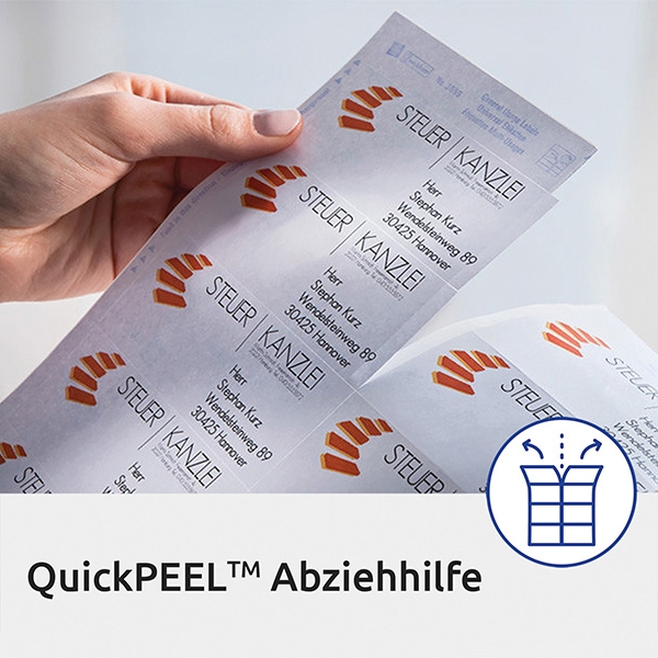 Avery Zweckform etikety 210mm x 297mm, A4, průhledné, transparentní, 1 etiketa, na balíky, baleno po 25 ks, L7567-25, pro laserové