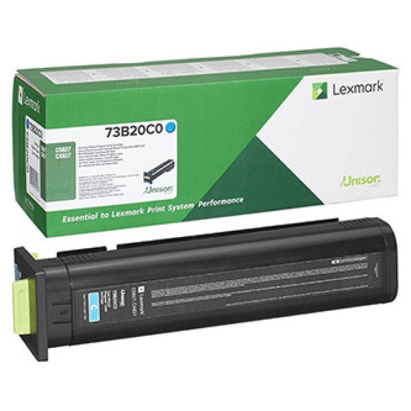 Toner Lexmark 73B20C0 azurový
