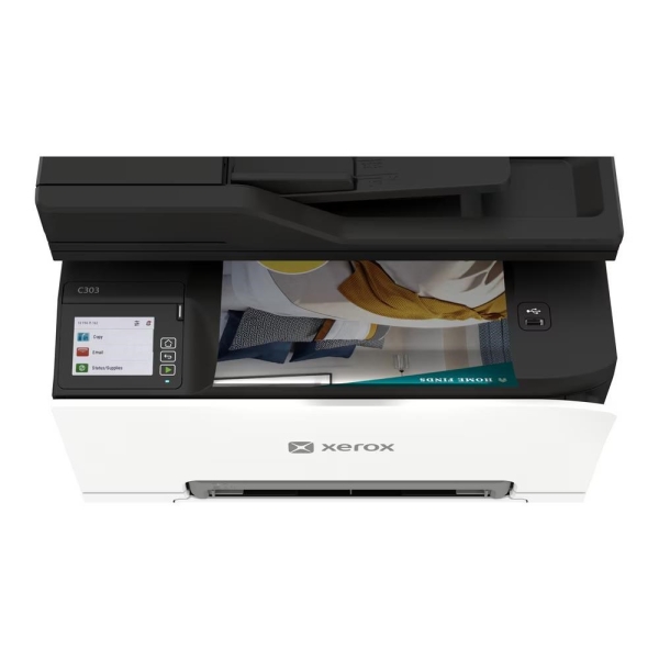 Xerox C303a, barevná laser. multifunkce, A4, 30ppm, fax, duplex, DADF, WiFi/USB/Ethernet, 1 GB RAM, Apple AirPrint