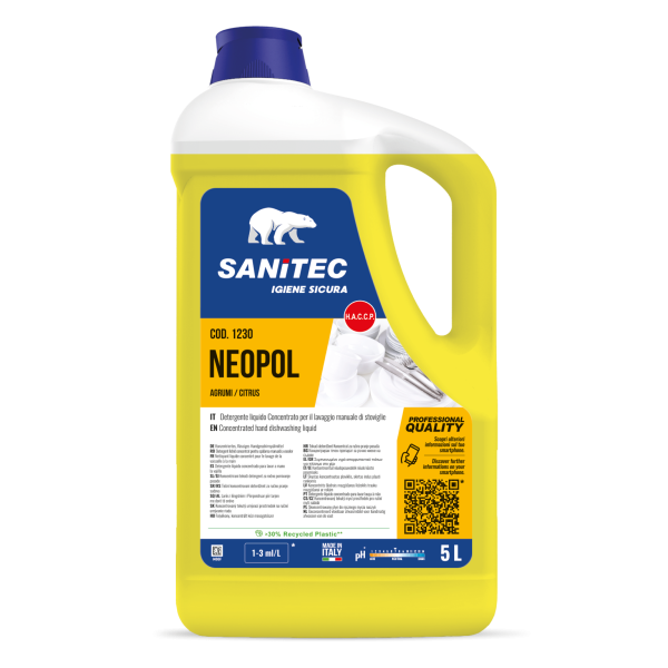 NEOPOL Ultra na nádobí s vůní citrusu 5L