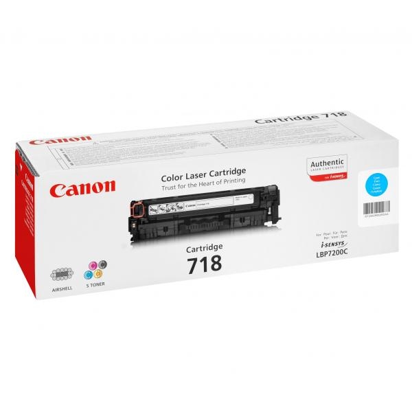 Toner CANON CRG-718 azurový (2 900 stran)