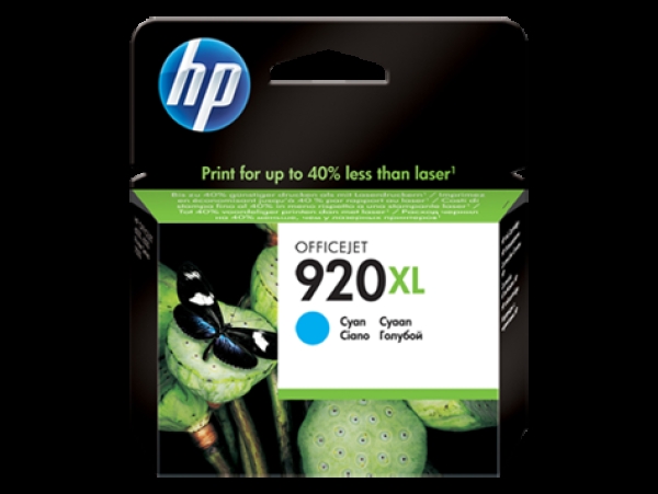 Náplň HP č.920XL, CD972AE azurová 