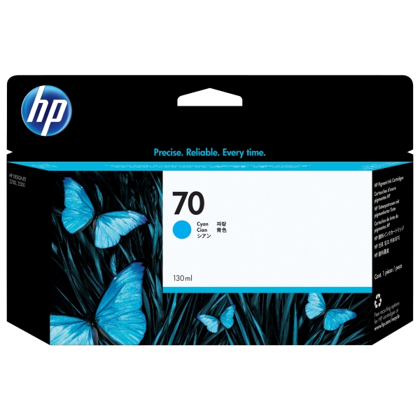 Náplň HP 70, C9452A azurová (130 ml)
