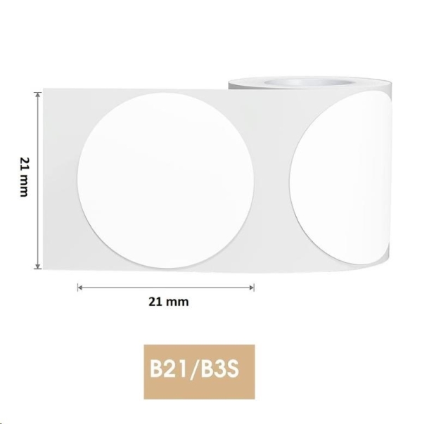 Niimbot štítky R 21x21mm 300ks RoundB pro B21