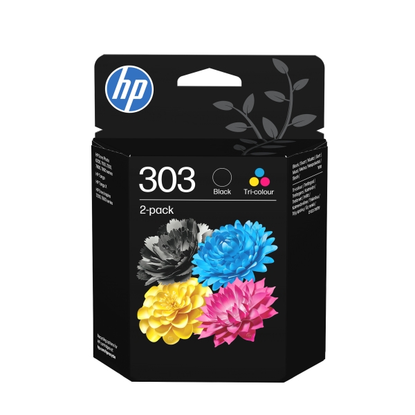 HP 303 2-pack Black/Tri-color Original Ink Cartridges