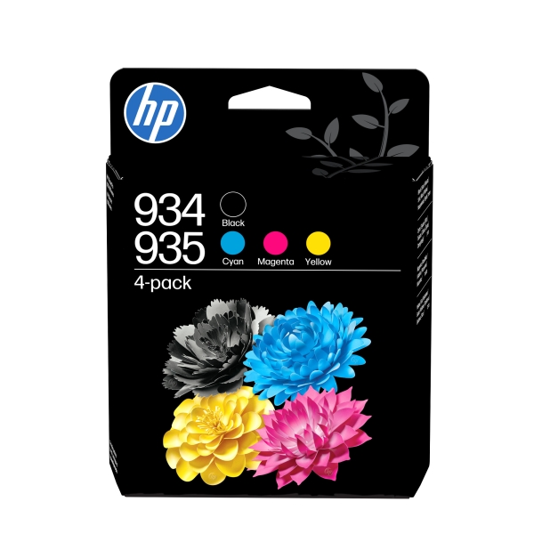 HP 934/935 - 4-balení - cerná, žlutá, azurová, purpurová - originální - Officejet - inkoustová cartridge - pro Officejet 6820; Officejet Pro 6230, 6230 ePrinter, 6830