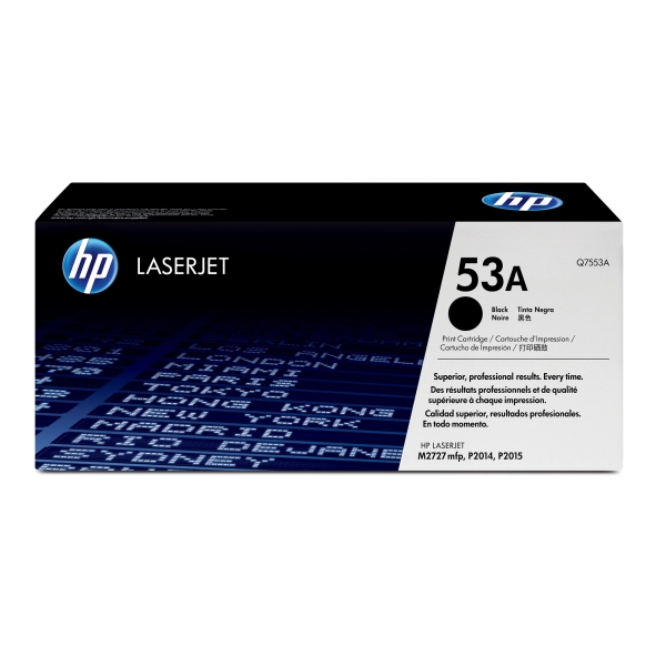 HP 53A (Q7553A), černý originální toner pro tiskárnu HP
