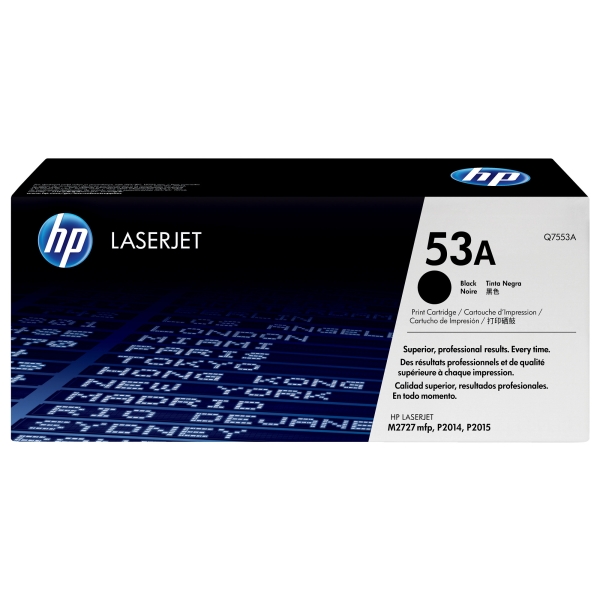HP 53A (Q7553A), černý originální toner pro tiskárnu HP