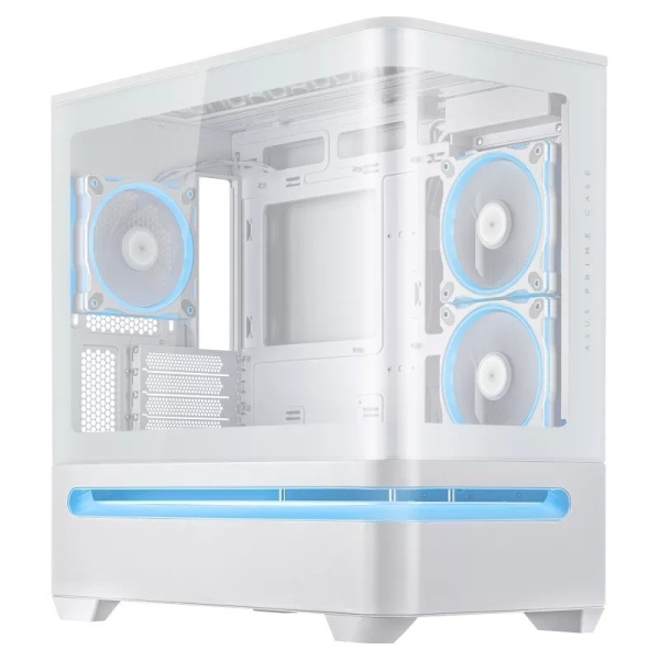 ASUS Case AP202 PRIME CASE, mATX, Průhledná bočnice, 3x 120mm ARGB Fan, bílá