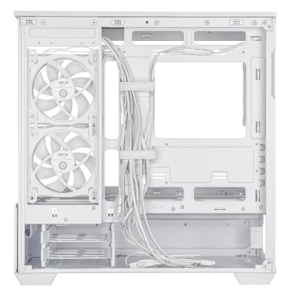 ASUS Case AP202 PRIME CASE, mATX, Průhledná bočnice, 3x 120mm ARGB Fan, bílá