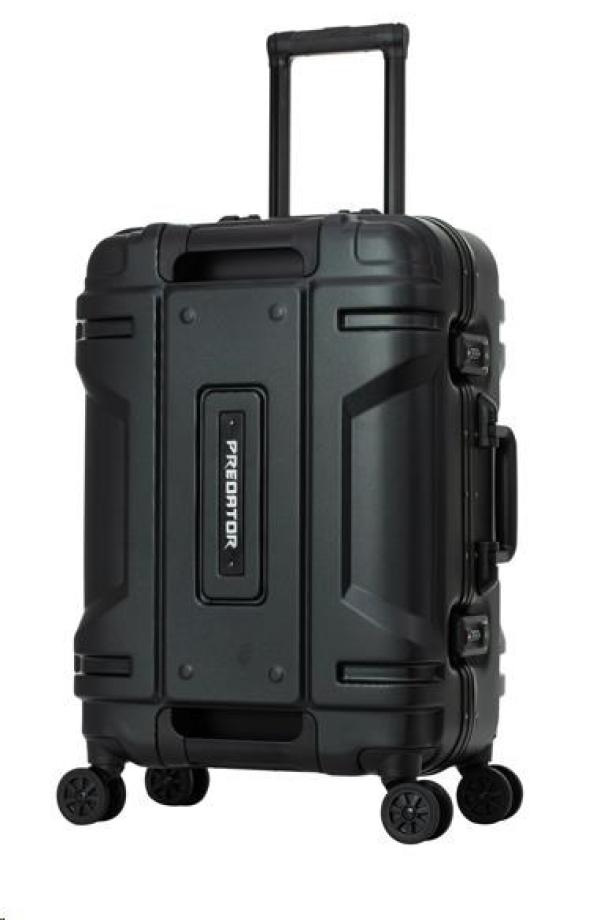 ACER Predator Robust Luggage 22" - černý, zesílený cestovní kufr, materiál: 100% polykarbonát, TSA kombinační zámek, 2 h