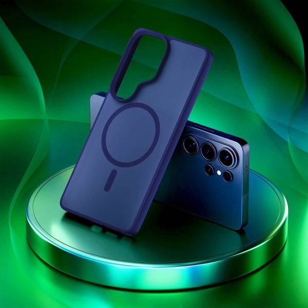 3mk ochranný kryt Smoke MagCase Blue pro Samsung Galaxy S26 Ultra