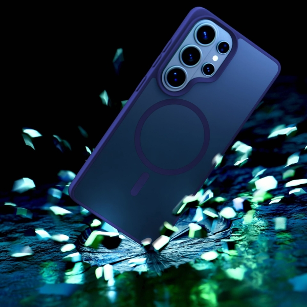 3mk ochranný kryt Smoke MagCase Blue pro Samsung Galaxy S26 Ultra