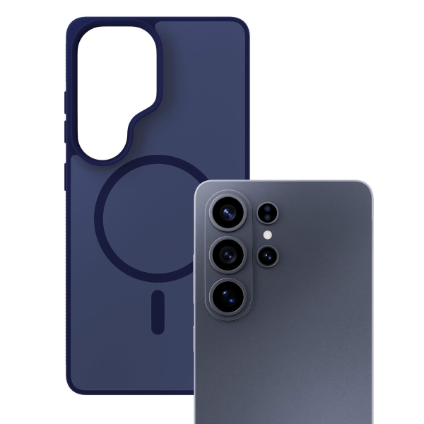 3mk ochranný kryt Smoke MagCase Blue pro Samsung Galaxy S26 Ultra