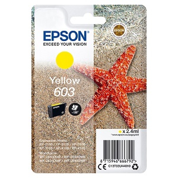 Náplň Epson 603, C13T03U44010 žlutá