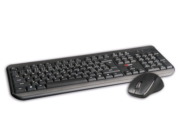 Klávesnice C-TECH WLKMC-01 USB combo set s myší