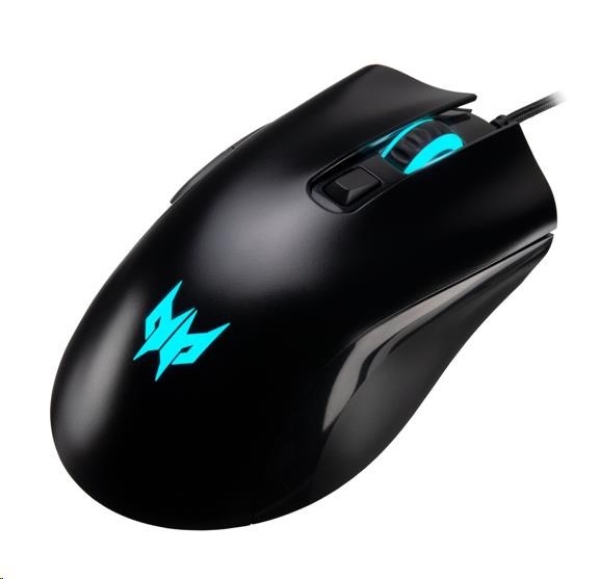 ACER drátová myš Predator Cestus 333,5 levels DPI,1ms,400 IPS,20 mil. kliků,USB 2.0,Black