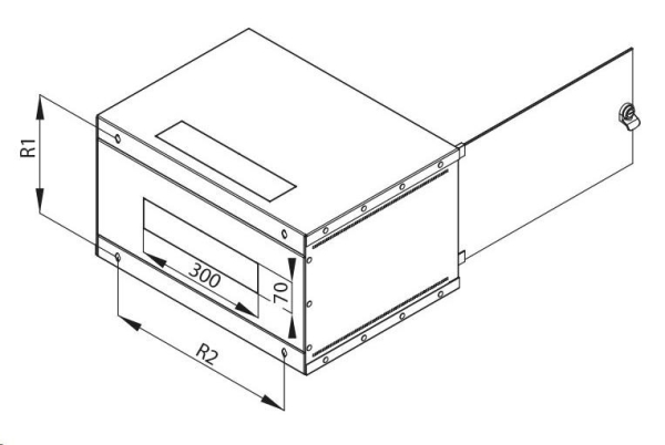 TRITON 19" jednodílný rozvaděč 4U/400mm - rozložený FLAT PACK, černý