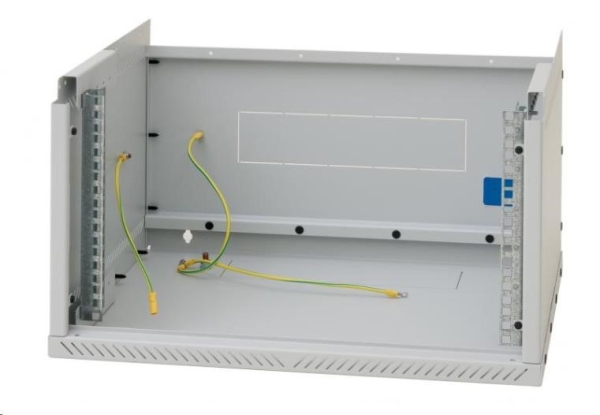 TRITON 19" jednodílný rozvaděč 4U/400mm - rozložený FLAT PACK, černý