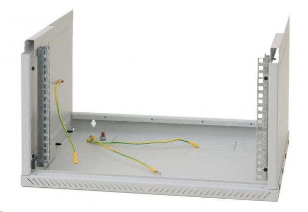TRITON 19" jednodílný rozvaděč 4U/400mm - rozložený FLAT PACK, černý