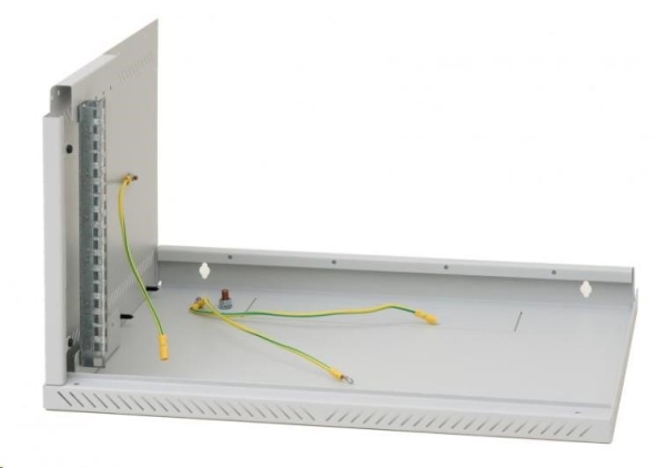 TRITON 19" jednodílný rozvaděč 4U/400mm - rozložený FLAT PACK, černý