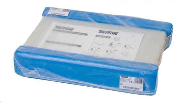 TRITON 19" jednodílný rozvaděč 4U/400mm - rozložený FLAT PACK, černý