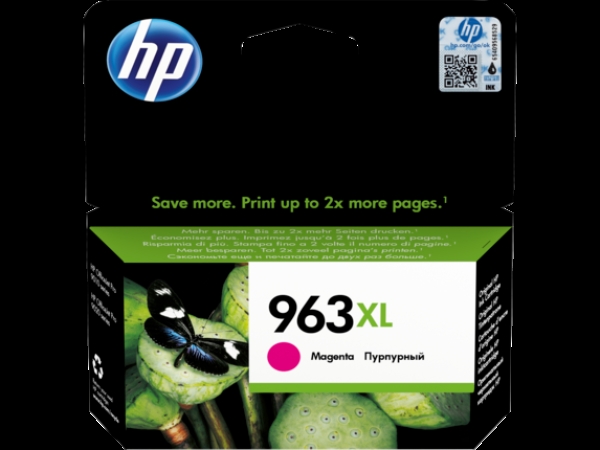 HP 963XL (3JA28AE), purpurová originální náplň do tiskárny HP